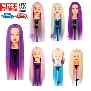 24"-29'' Salon Hair Hairdressing Training Head Practice Mannequin Doll&Braid Set - Picture 1 of 23