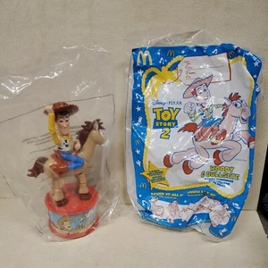 1999 McDonalds Toy Story 2 Woody's Round Up Candy Dispenser Woody & Bullseye - Picture 1 of 7