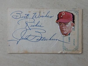 Jack Baldschun Autogramm Cut Signatur  - Bild 1 von 2