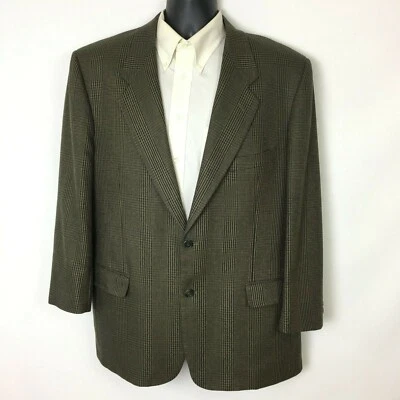 Chaqueta Abrigo Deportivo Profilo Giovanni Tonella Para Hombre 43R Verde Seda Mezcla Lana Blazer Foto 1 de 4