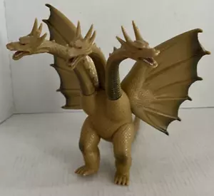 VINTAGE BANDAI 9” KING GHIDORAH SOFUBI GODZILLA VINYL FIGURE JAPAN - Picture 1 of 6