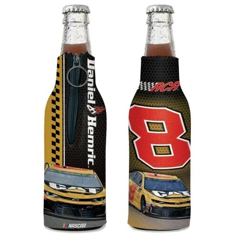 Daniel Hemric 2019 Wincraft #8 Caterpillar 12oz Bottle Cooler FREE SHIP Cover