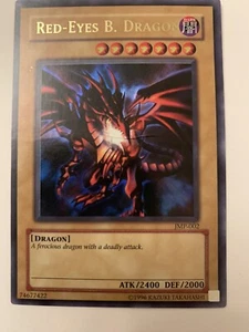 Yugioh Red-Eyes B. Dragon JMP-002 Limited Edition Ultra Rare- Game Played - Picture 1 of 11