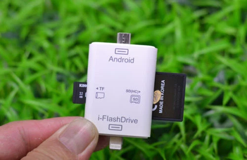 i-FlashDrive USB TF SD Card Reader For iPhone Micro-USB android Samsung Galaxy  - Image 1 of 3