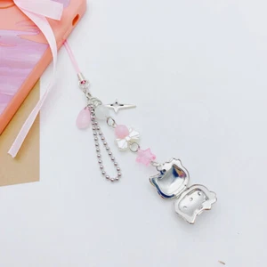 Hello Kitty Phone Chain Star Butterfly Knot Pendant Phone Camera Chains Keychain - Zdjęcie 1 z 9