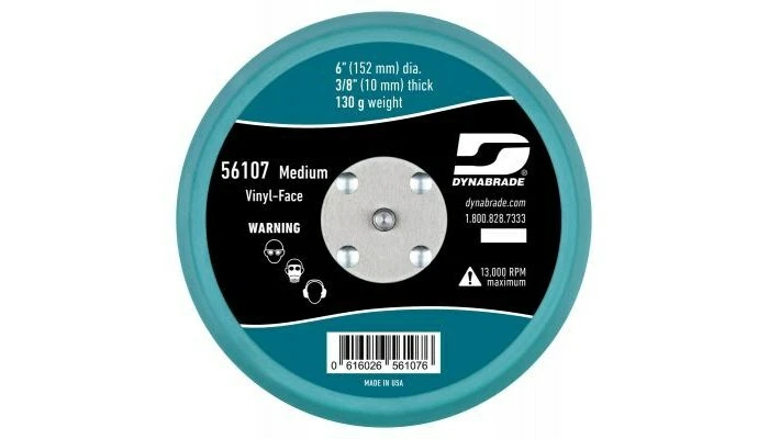 Dynabrade 56107 6" Diameter Non-Vacuum Disc Pad Vinyl-Face New Free Shipping USA - Image 1 of 1