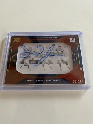 Daniel Jones 2019 XR Luminous Endorsments On Card Auto 7/25 Red 🔥 - Image 1 of 2