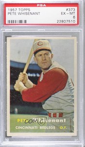 1957 Topps Pete Whisenant #373 PSA 6 Rookie RC
