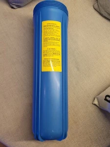 Plastic Filter Housing For Whole House Water Filter Blue Housing ReplacementOnly - Picture 1 of 4
