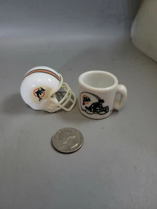 Dolphins NFL Mini Helmet and Mini Coffee Cup Mug  - Picture 1 of 2