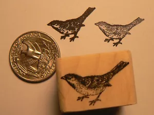 Estampilla de goma WM miniatura gorrión P24 0,5x0,7 - Imagen 1 de 2