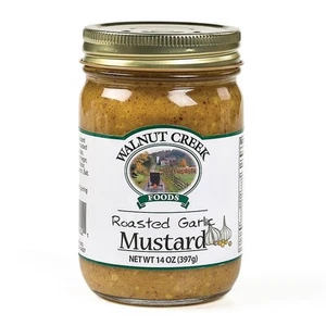 Walnut Creek Foods Artisan Mustard - Roasted Garlic Mustard, Two 14 oz Jars - Picture 1 of 3