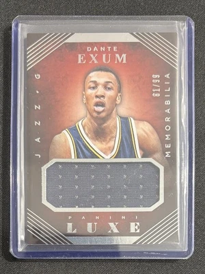 2015/16 Panini Luxe NBA Dante Exum #37 Jumbo Memorabilia Juego Reliquia Usada/99 Foto 1 de 2