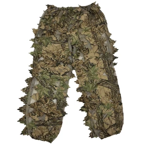 Game Winner Sportswear Mens XL Ghillie Pants Camo Hunting Realtree 3D Leafy - Picture 1 of 10
