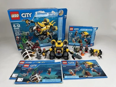 Lego City 60091 Y 60092 Deep Sea Starter Kit y Caja Submarina Manual COMPLETO Foto 1 de 4