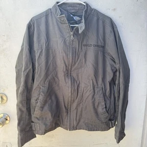 Harley Davidson Detroit Jacke Vintage Chore Mantel Feldmechaniker Canvas Bomber - Bild 1 von 3