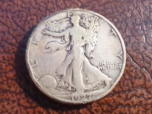 1927 S Walking Liberty Half Dollar Silver Coin SF Mint Mark US United States - Picture 1 of 2
