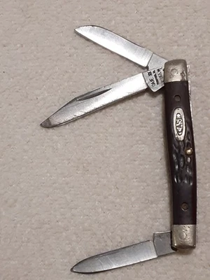 1991 CASE XX BRADFORD PA USA 6333 SS 3 BLADE POCKET KNIFE - Image 1 of 4