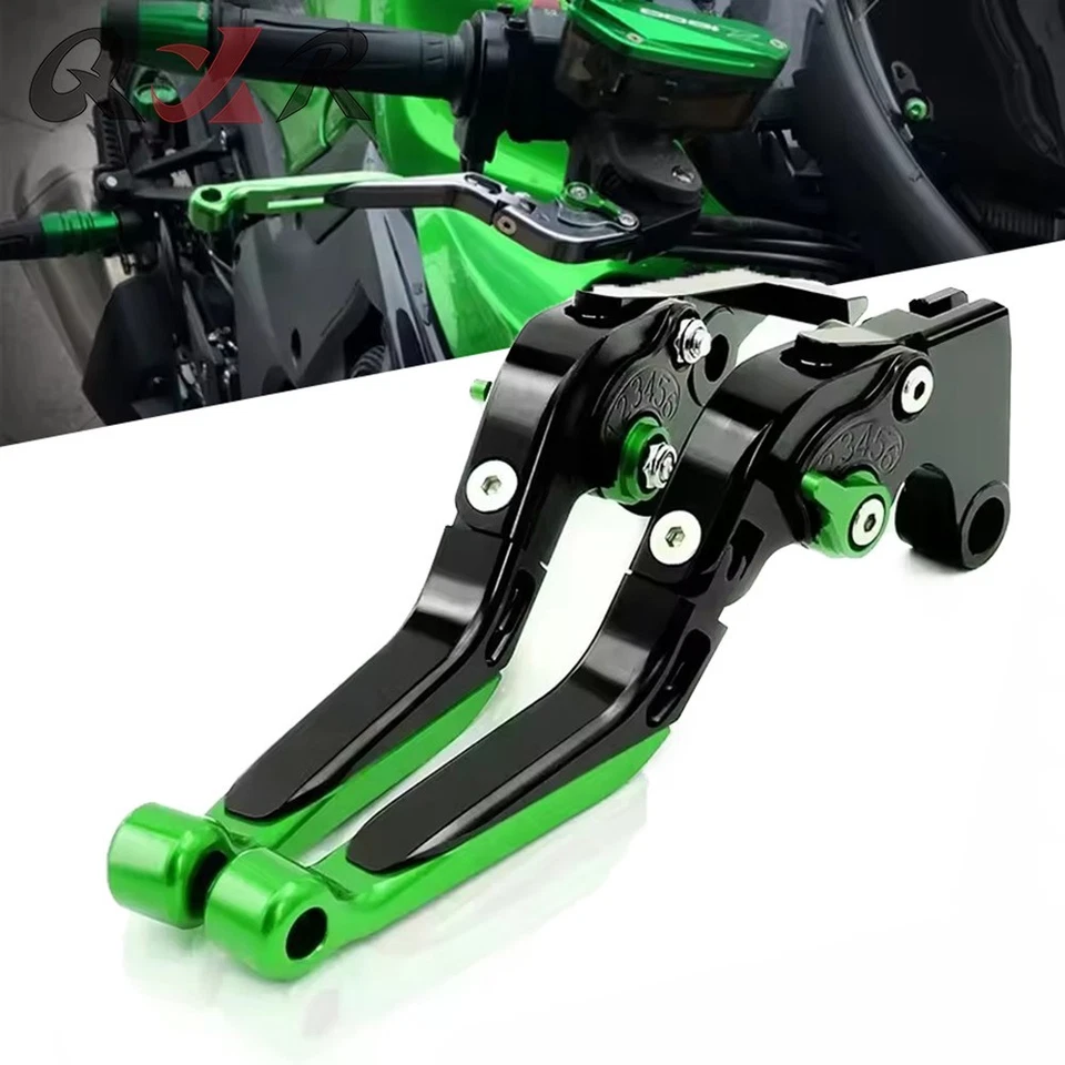 CNC Folding Brakes Clutch Lever Handle For KAWASAKI NINJA ZX6R ZX636 ZX-6RR ZX-6 Foto 1 de 4