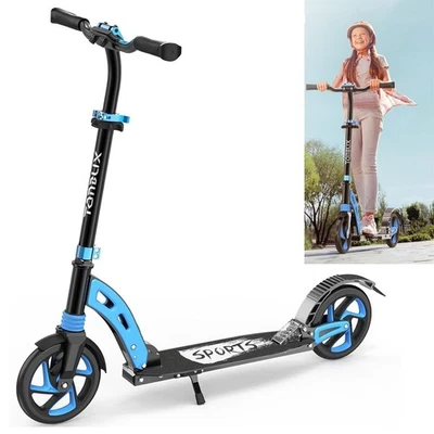 Blau Kinderroller Aluminium Scooter Erwachsene Cityroller Klappbar Tretroller DE - Bild 1 von 4