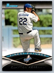 2011 Bowman Finest Futures FF21 Clayton Kershaw Los Angeles Dodgers Baseball - Picture 1 of 2