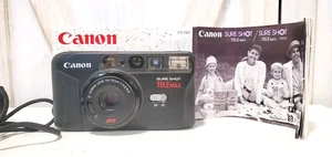 Canon Sure Shot TeleMax Point Shoot Camera w/Box & Manual Film Tested Works  - Picture 1 of 11