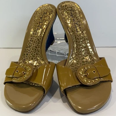 ✨ Diego di Lucca Patent Leather Buckle Wedges – Size 9 ✨Preloved - Image 1 of 4