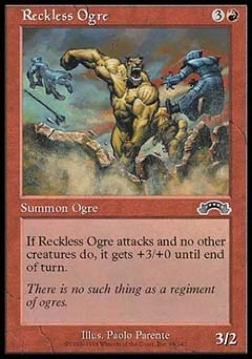 Reckless Ogre - Light Play MTG Exodus - Image 1 of 1