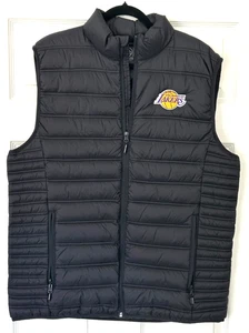 Los Angeles Lakers Stormtech Men’s XL Black Packable Puffer Vest Full Zip NBA - Picture 1 of 7