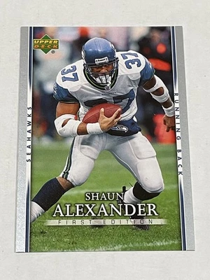 2007 Upper Deck First Edition Football #90 - Shaun Alexander - Seattle Seahawks - Image 1 of 2