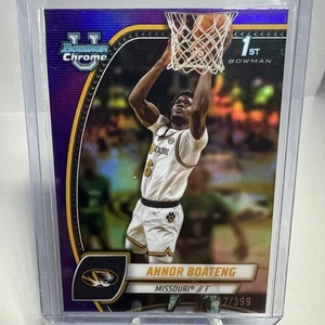 2024-25 Bowman Chrome U Purple Refractor /399 #7 Annor Boateng Rookie Missouri - Bild 1 von 3