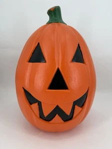 Molde soplado calabaza iluminado plástico espuma general vintage linterna Jack O 22" años 90 - Imagen 1 de 11