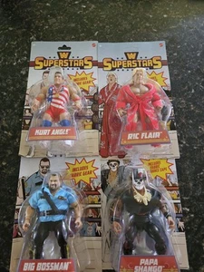 WWE Superstars Menge 4 Kurt Angle, Rick Fliar, Big Bossman, Papa Shango versiegelt - Bild 1 von 6