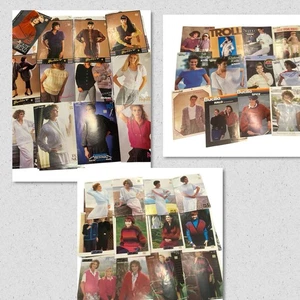 Lot of Knitting Patterns Mostly Womens Sweaters 80 90s - Bild 1 von 24