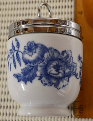 King Size Egg Coddler & Lid Rhapsody by ROYAL WORCESTER, England - Image 1 of 4