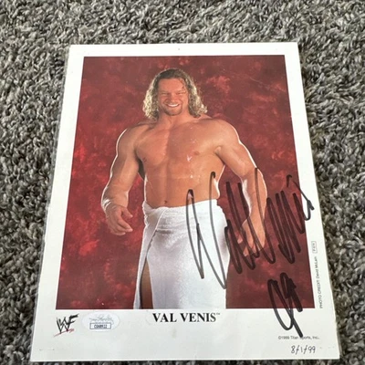 Val Venis Autographed Original WWF P Series Promo Photo Signed JSA Condition - Image 1 of 4