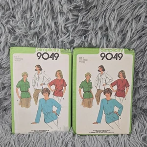 Lot Of 2 Simplicity Sewing Pattern 9049 Tunic and Tie Belt 46 &48 & 50 VTG 1979 - Picture 1 of 3