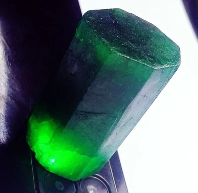 300+ Ct Certified Loose Gemstone Natural Emerald Rough Earth Mined Green - image 1 of 4