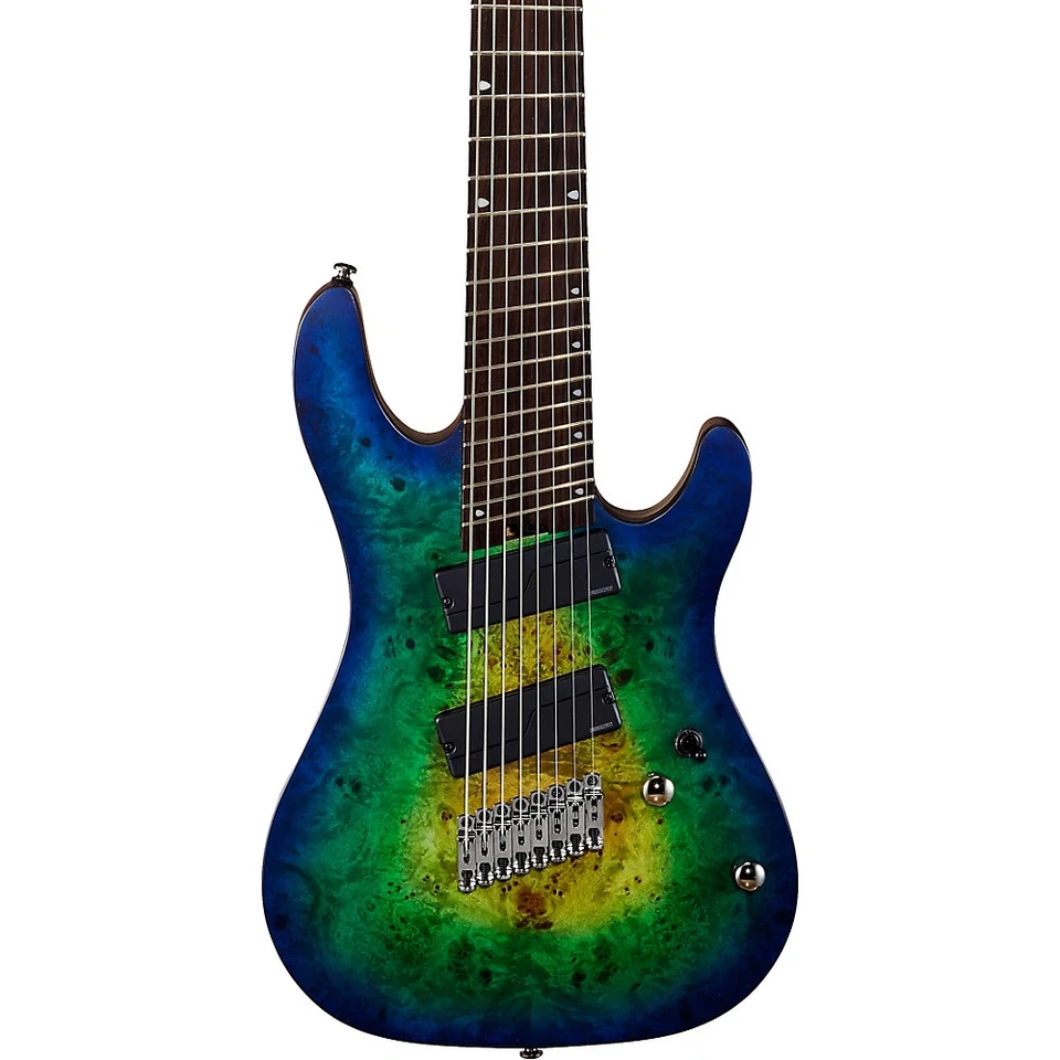Cort KX508MS 8-String Multiscale Guitar Marina Blue Burst KX508MSMBB-U.