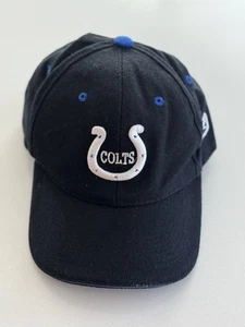 Indianapolis Colts NFL Reebok Adjustable Strapback Hat Black Retro Football Cap - Picture 1 of 10