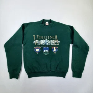 Vintage 90s Virginia Blue Mountains Crewneck Sweatshirt Gr. M Travel Outdoors  - Bild 1 von 12
