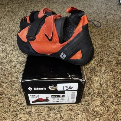 Zapatos de escalada Black Diamond para hombre Focus talla 11 óxido negro naranja nuevos Foto 1 de 4