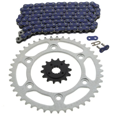 1993-2013 Honda XR650L 650L azul sem anel O corrente e roda dentada 14/45 110L - Imagem 1 de 4