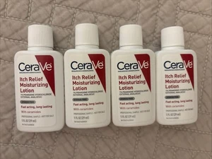 4 NEW Cerave Itch Relief Moisturizing Lotion Travel Size - Picture 1 of 1