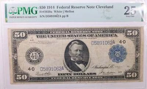 1914 50 $., Federal Reserve Note., PMG VF-25., GFRB011 - Bild 1 von 2