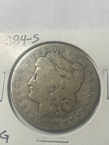 1884-S San Francisco Mint Silver Morgan Dollar - Picture 1 of 2