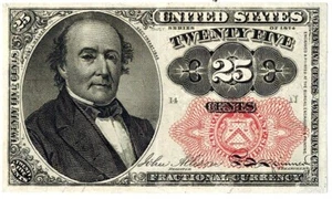 1874-75 5th Issue 25 Cent Fractional Currency ☆☆ Fr. 1308 Great Collectible 074 - Picture 1 of 2