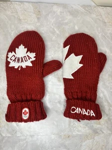 CANADA 2012 OLYMPIC GAMES Red Mittens Hudson Bay 2nd Gen Adult Unisex - Picture 1 of 8