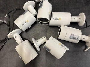 LOT OF 6 Q-See QCN8004B 1080P HD IP Security Camera White - Tested Functional - Picture 1 of 3