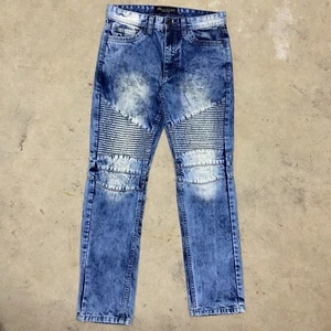 Vintage Y2K Marc Ecko Cut & Sew Moto Denim Jeans Size 31 X 30 - Picture 1 of 7
